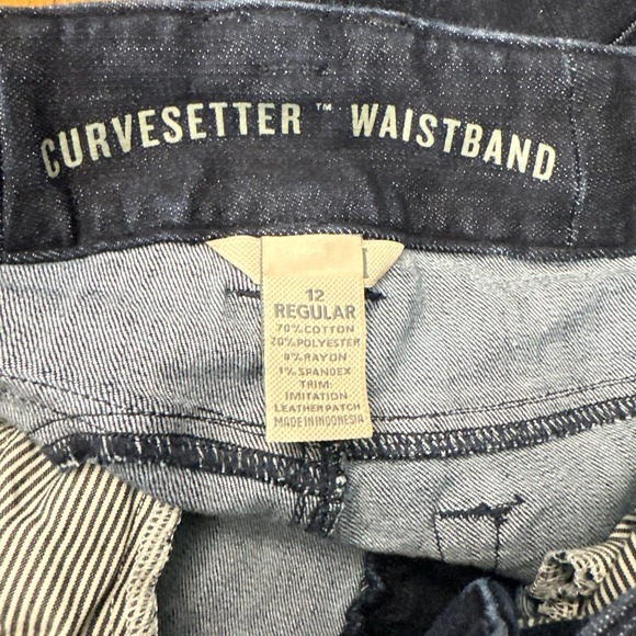 Duluth Trading Jeans Womens 10 Curvesetter Double Flex DoubleChapped Skinny Work - Picture 2 of 10